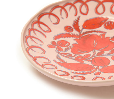 Amalfi Stoneware Pasta Bowl - Pink