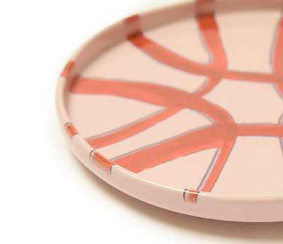 Amalfi Stoneware Appetizer Plate - Pink