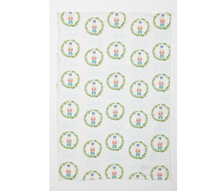Bon|Artis Hippopotamus & Nutcracker Tea Towel