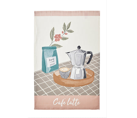 Coucke Café Latté Tea Towel