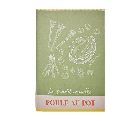 Coucke l'Art de la Poule au Pot Tea Towel