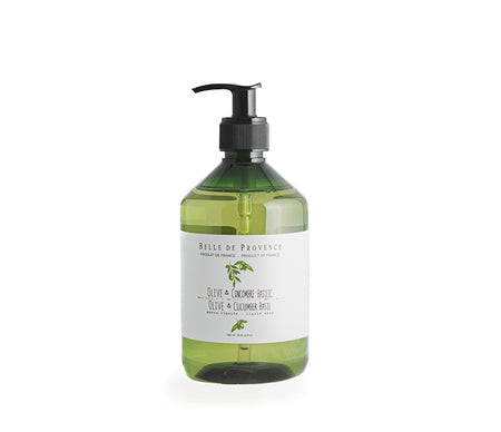 Belle de Provence Olive & Cucumber-Basil Liquid Soap