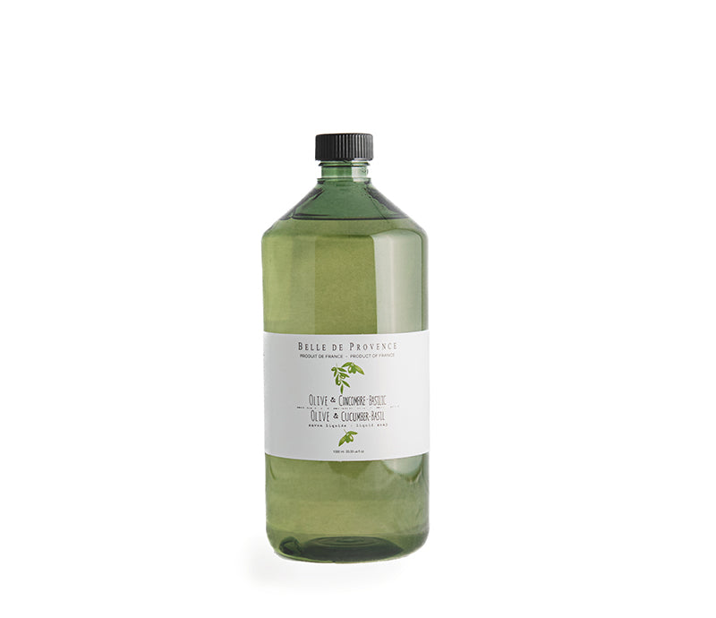 Belle de Provence Olive & Cucumber-Basil 1L Liquid Soap