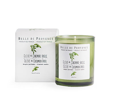 Bougie Parfumée Belle de Provence Olive & Lavande 190g