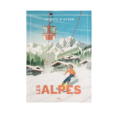 Coucke WIM Les Alpes Tea Towel