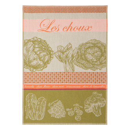 Coucke Choux Rose Tea Towel
