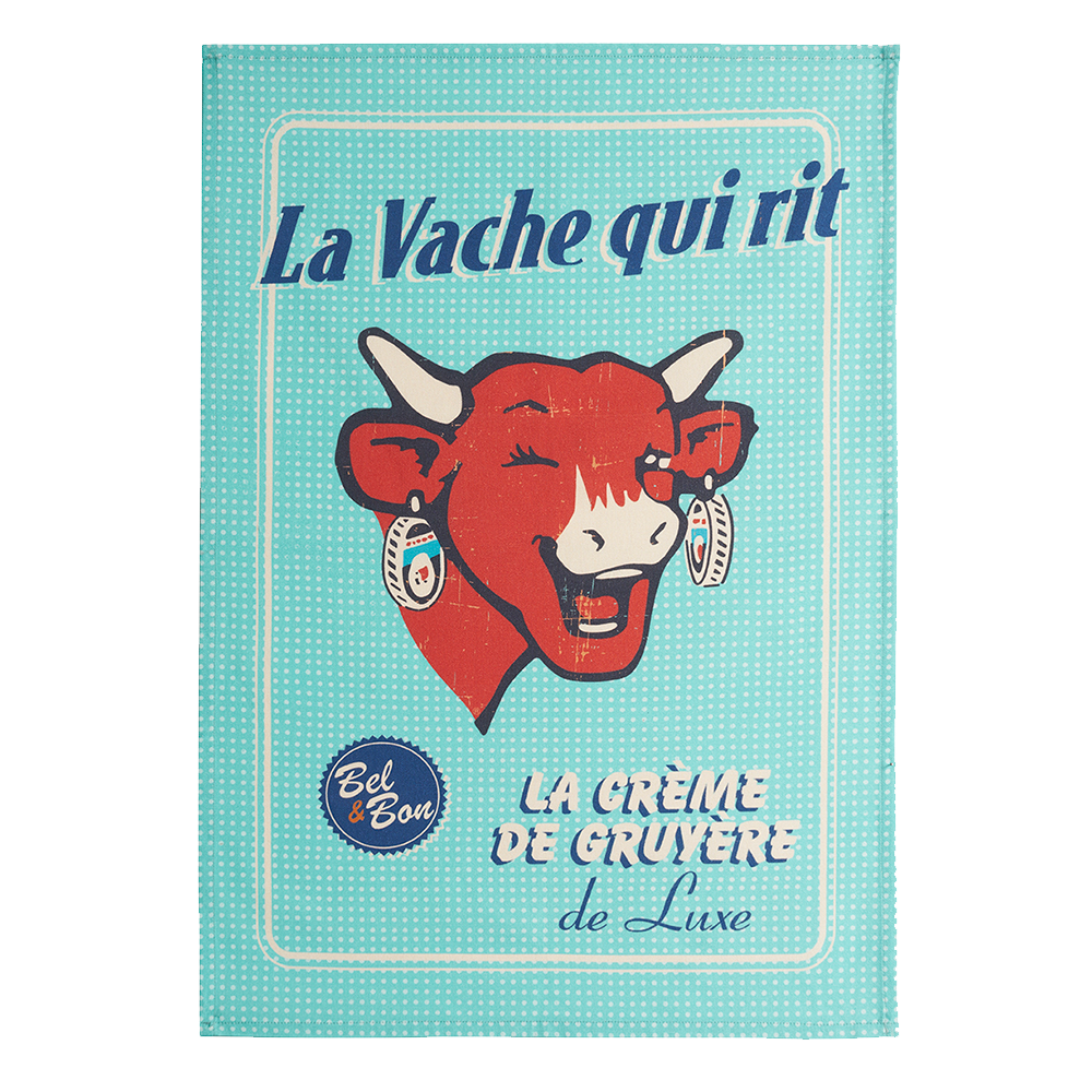 Coucke La Vache Qui Rit Crème de Gruyère Tea Towel
