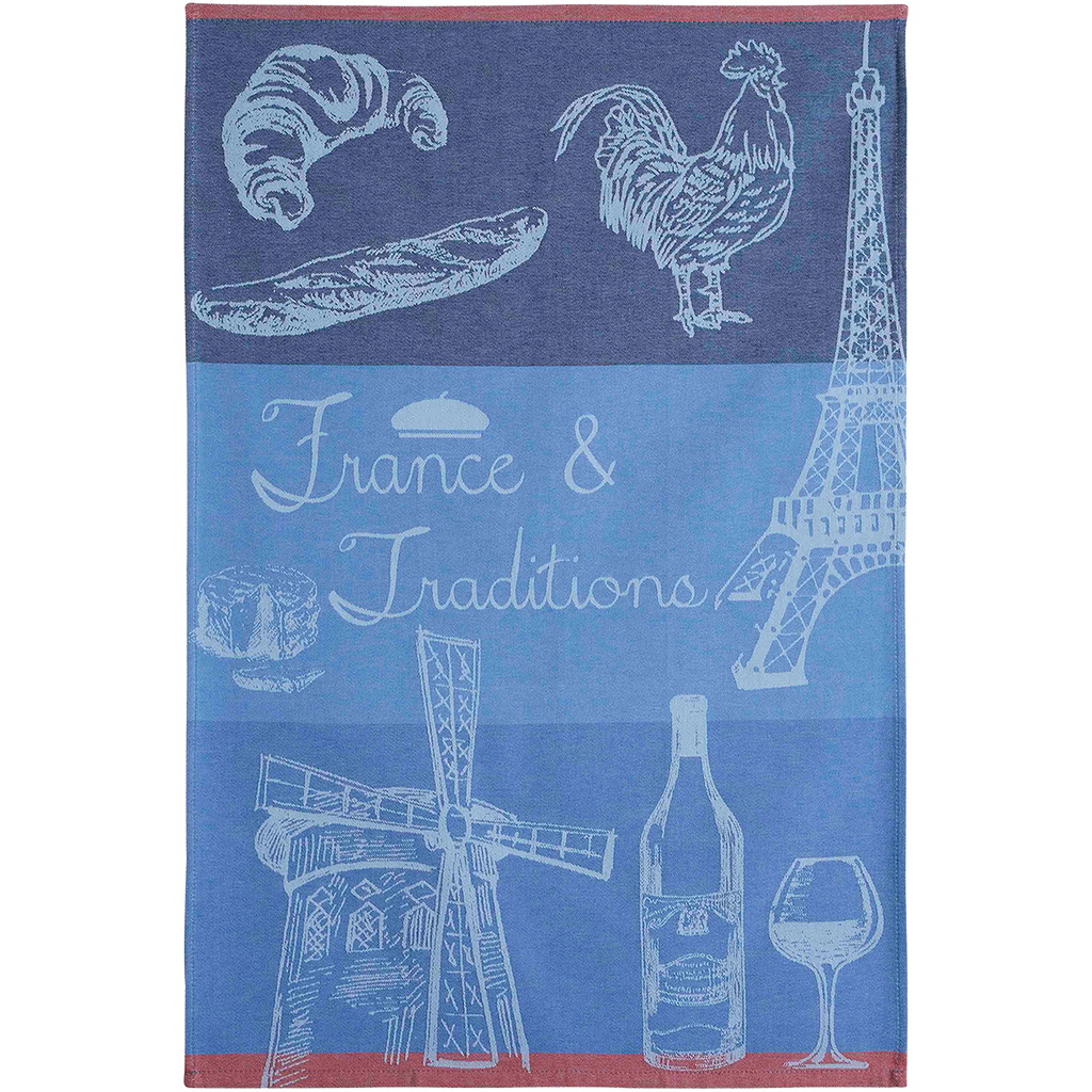 Coucke France et Tradition Blue Tea Towel