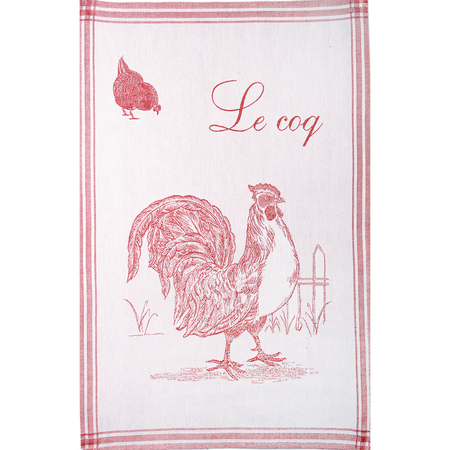 Torchon Coucke Le Coq Rouge