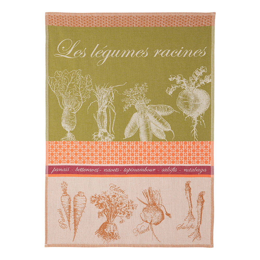 Coucke Legumes Racines Tea Towel