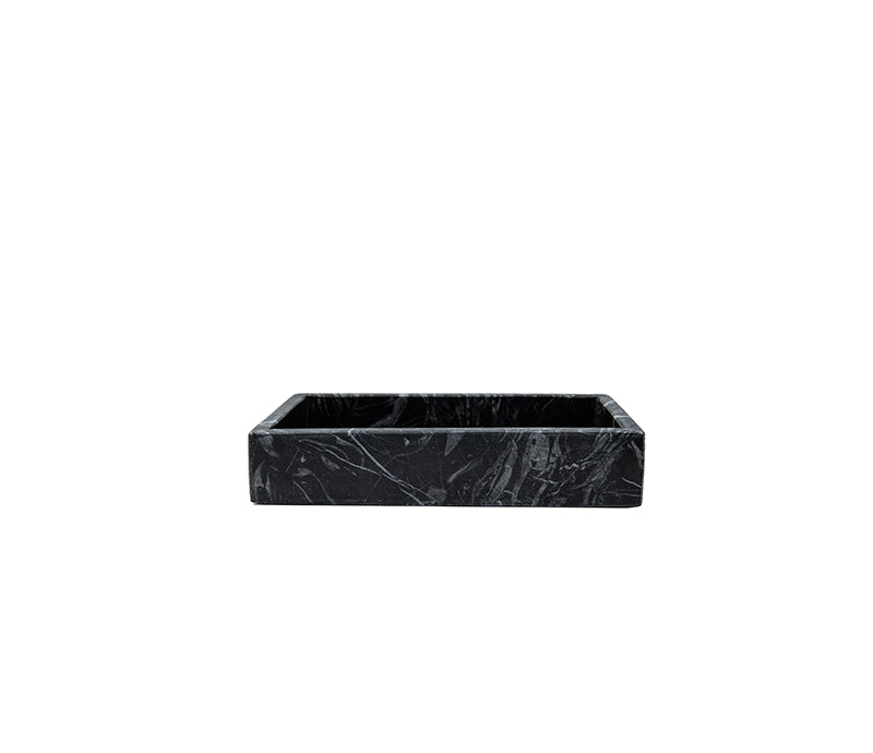 Belle de Provence Black Marble Napkin Tray - Lothantique Canada