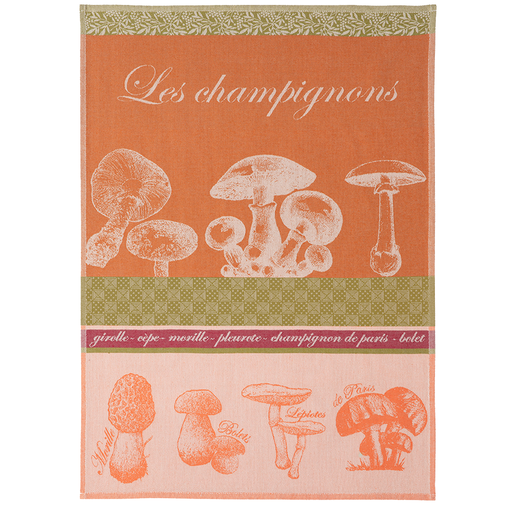 Coucke Mushrooms Tea Towel