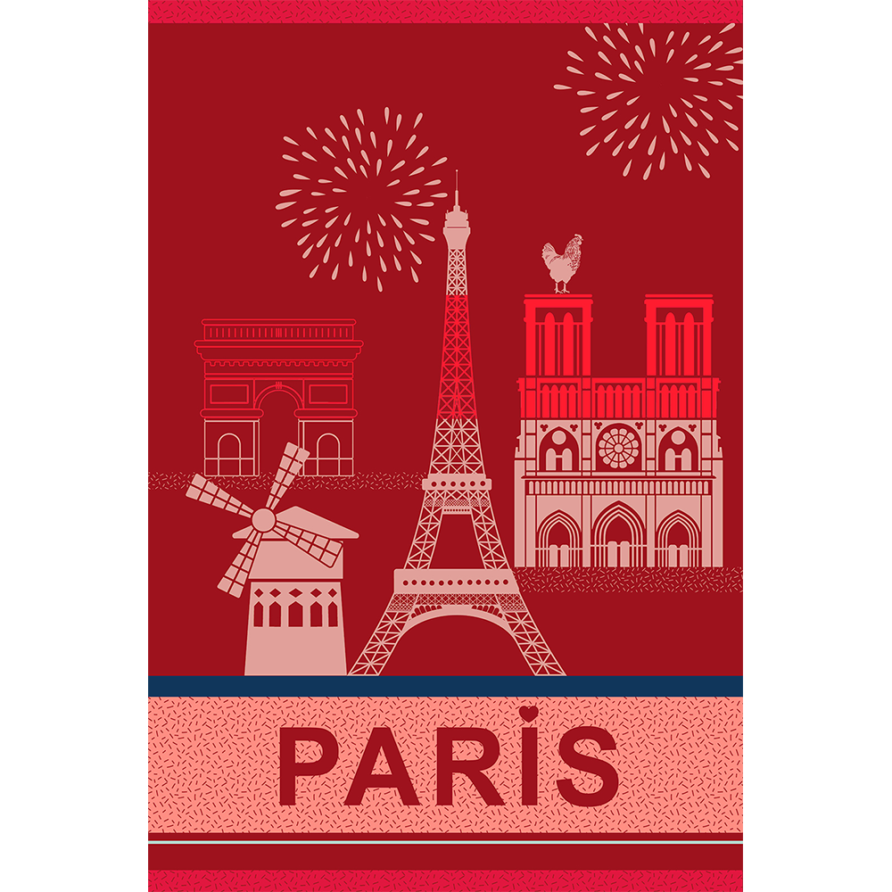 Coucke Paris City Tea Towel