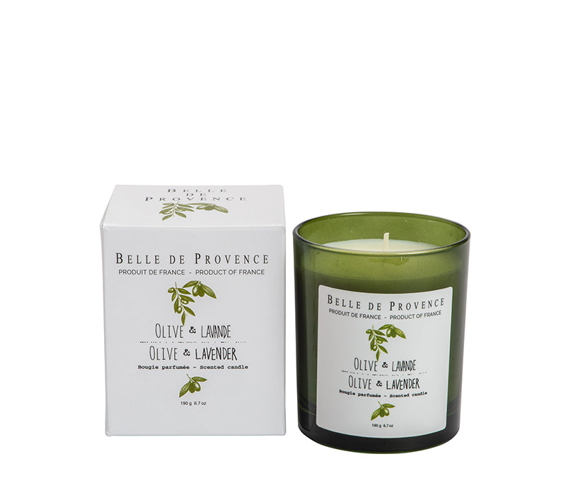 Belle de Provence Olive & Lavender 190g Scented Candle - Lothantique Canada