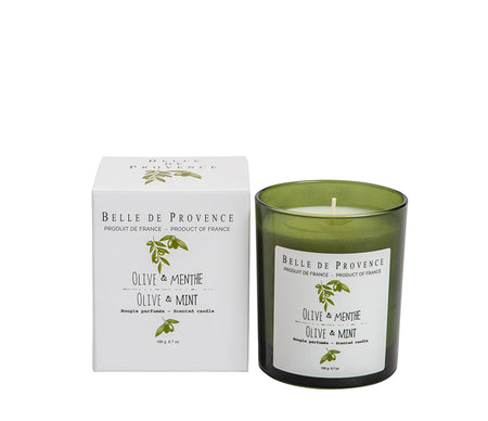 Belle de Provence Olive & Mint 190g Scented Candle - Lothantique Canada