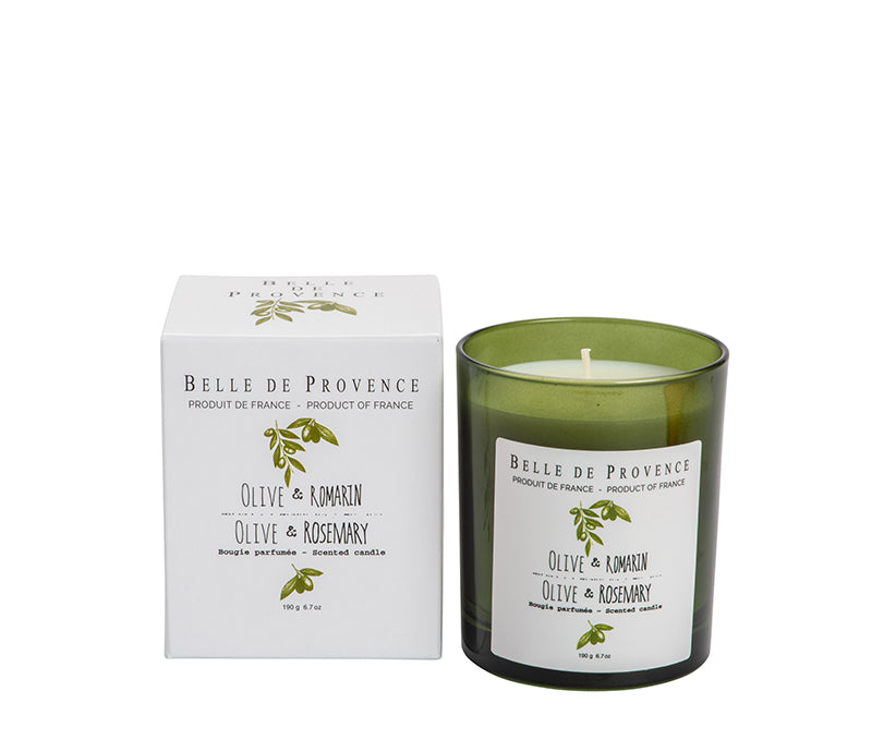 Belle de Provence Olive & Rosemary 190g Scented Candle - Lothantique Canada