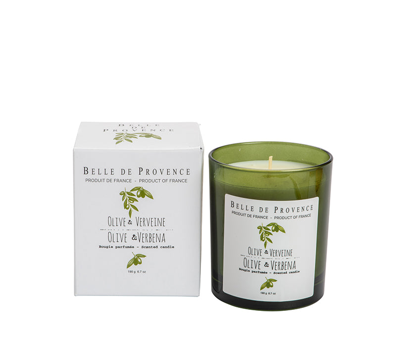 Belle de Provence Olive & Verbena 190g Scented Candle - Lothantique Canada