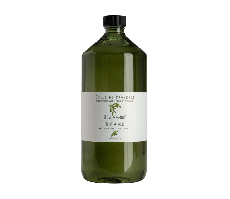 Belle de Provence Olive & Mint 1L Liquid Soap - Lothantique Canada