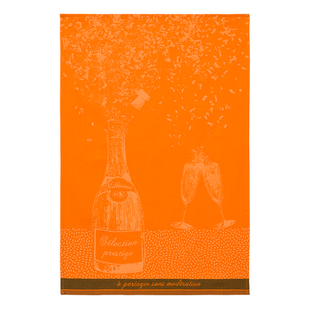 Coucke Bouteille Selection Prestige (Orange) Tea Towel